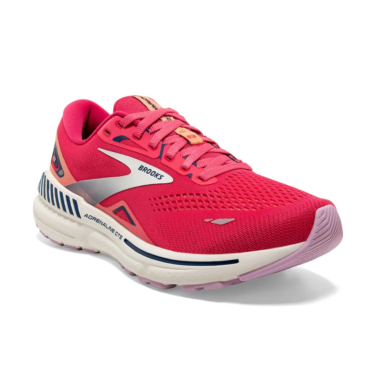 Brooks Adrenaline GTS 23 Womens | Raspberry/papaya/blue