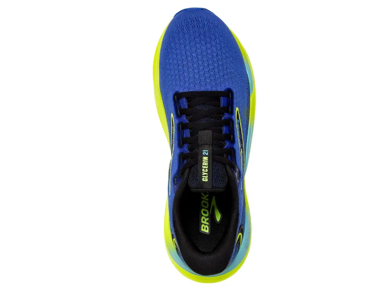 Brooks Glycerin 21 Mens Running Shoe (Blue/Nightlife/Black)