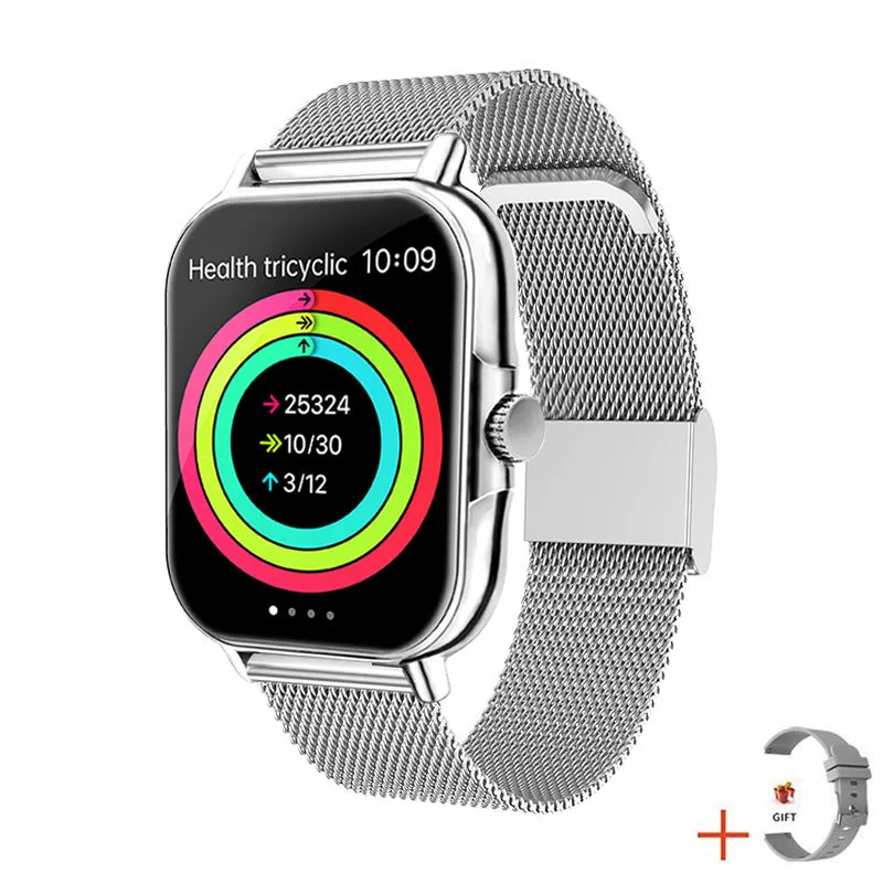 Call Smart Watch Encoder HD Voice Assistant Blood Pressure Heart Rate Bracelet