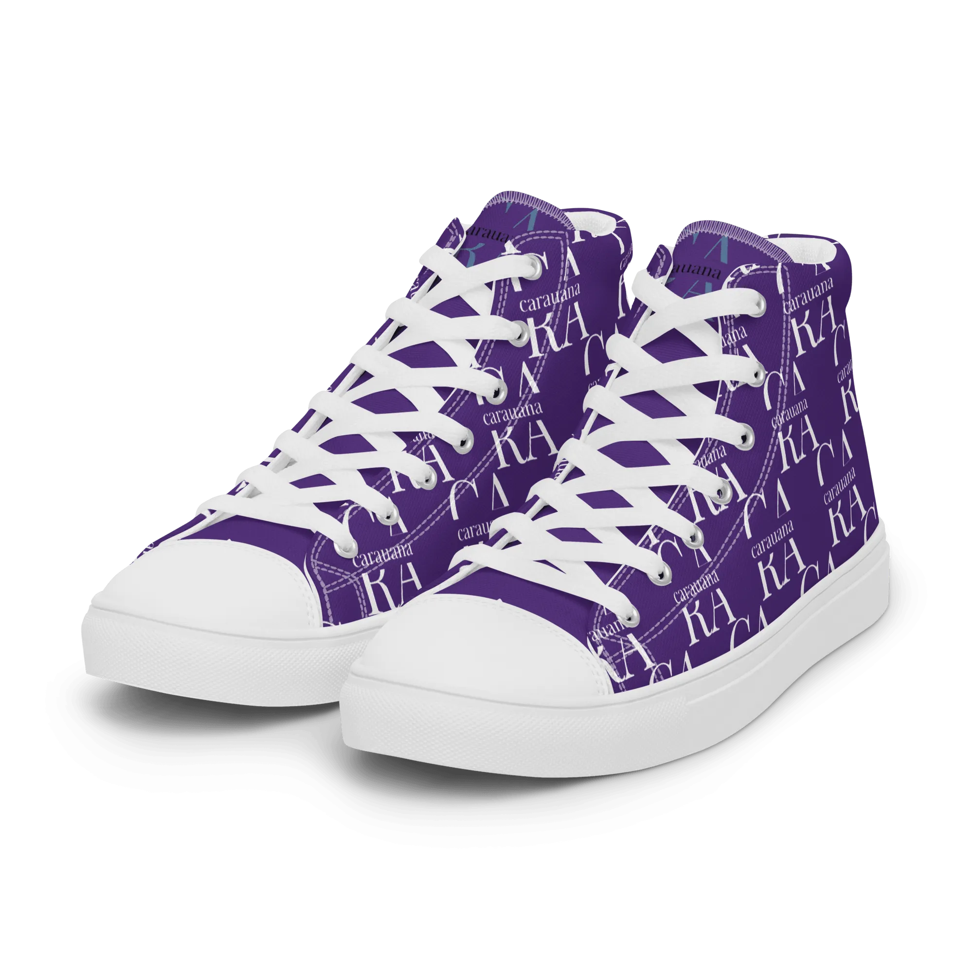 CARAUANA Hip Hop canvas shoes violet Branded