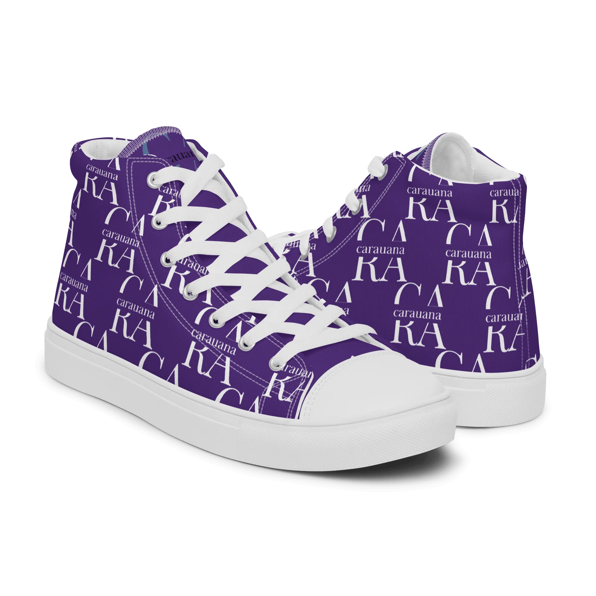 CARAUANA Hip Hop canvas shoes violet Branded