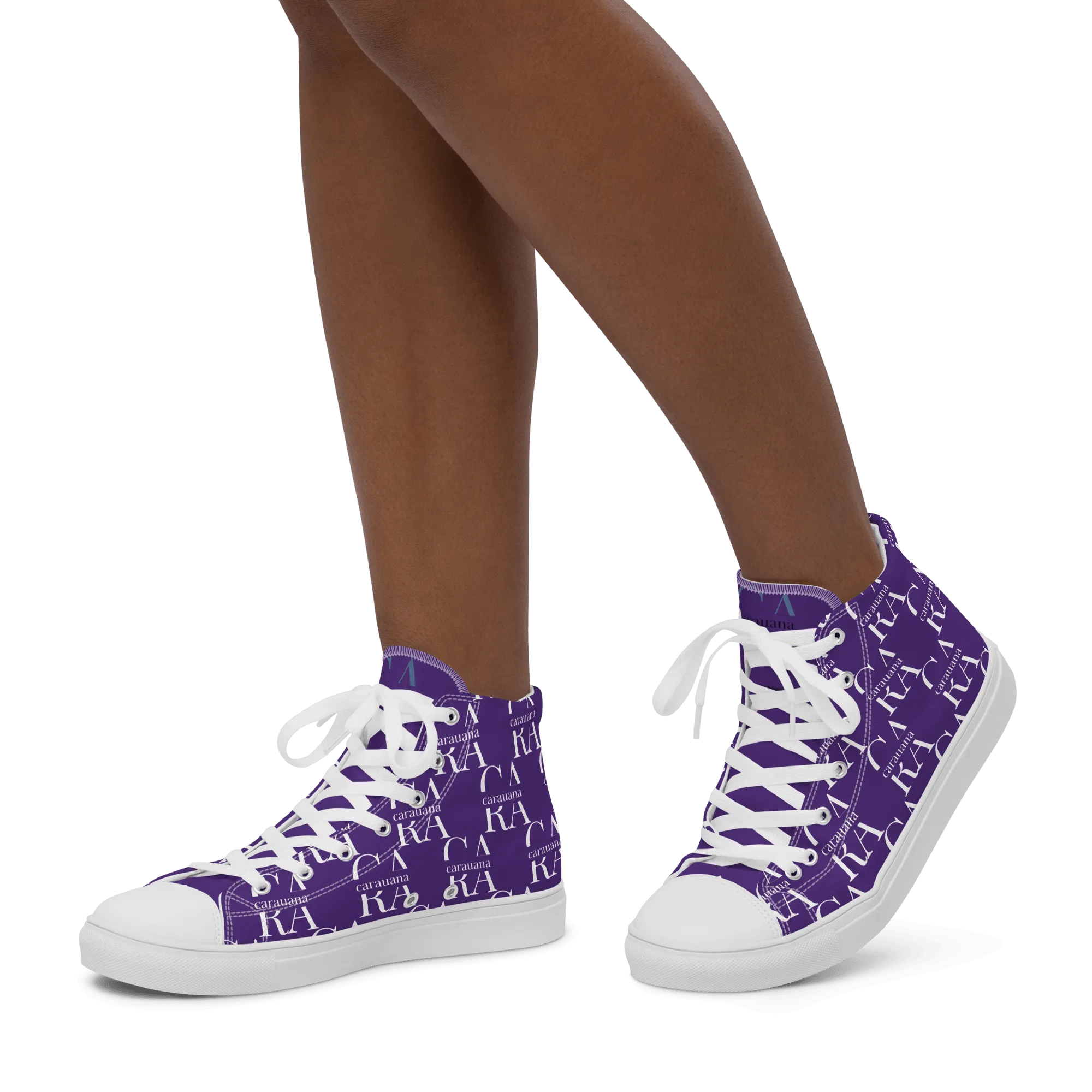 CARAUANA Hip Hop canvas shoes violet Branded