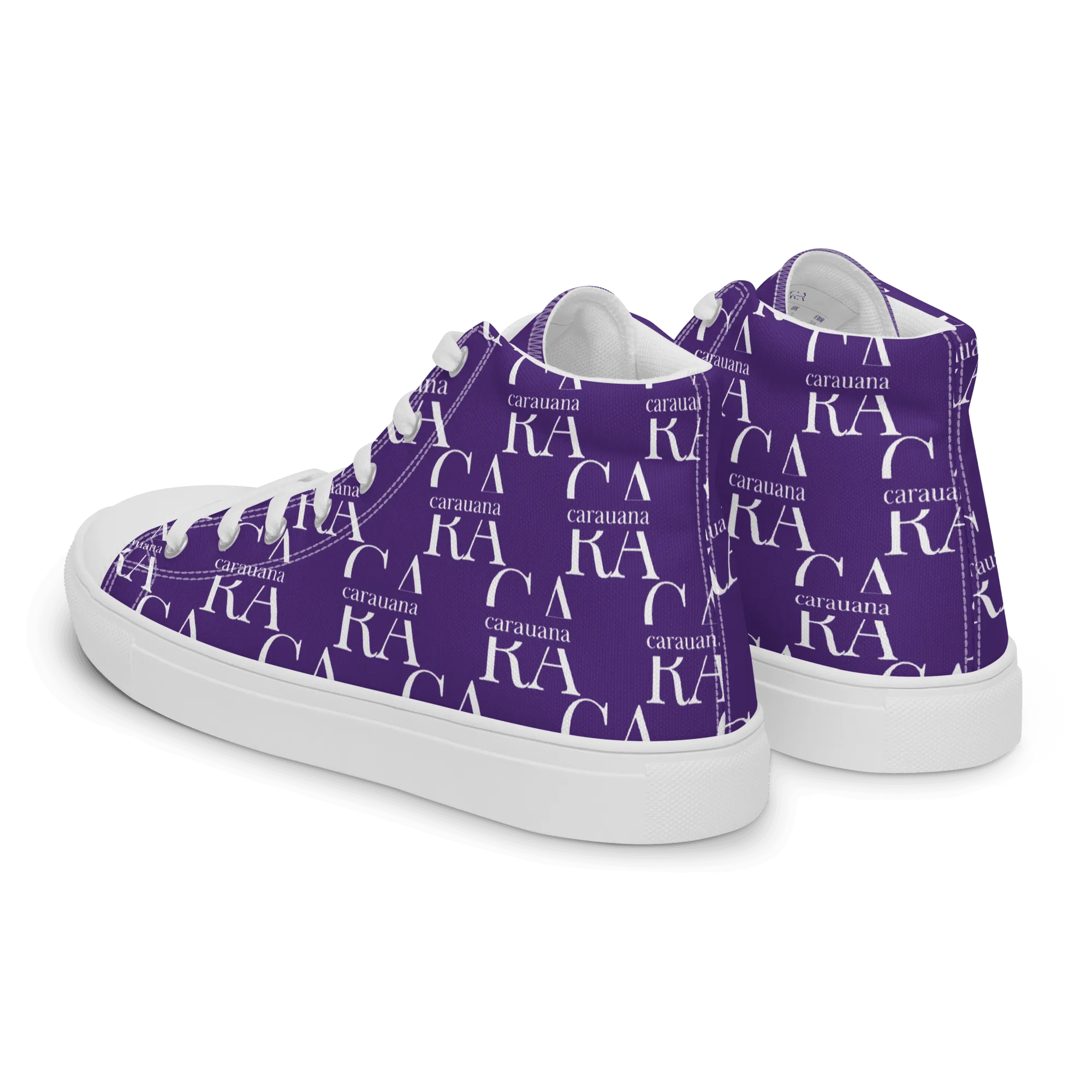 CARAUANA Hip Hop canvas shoes violet Branded