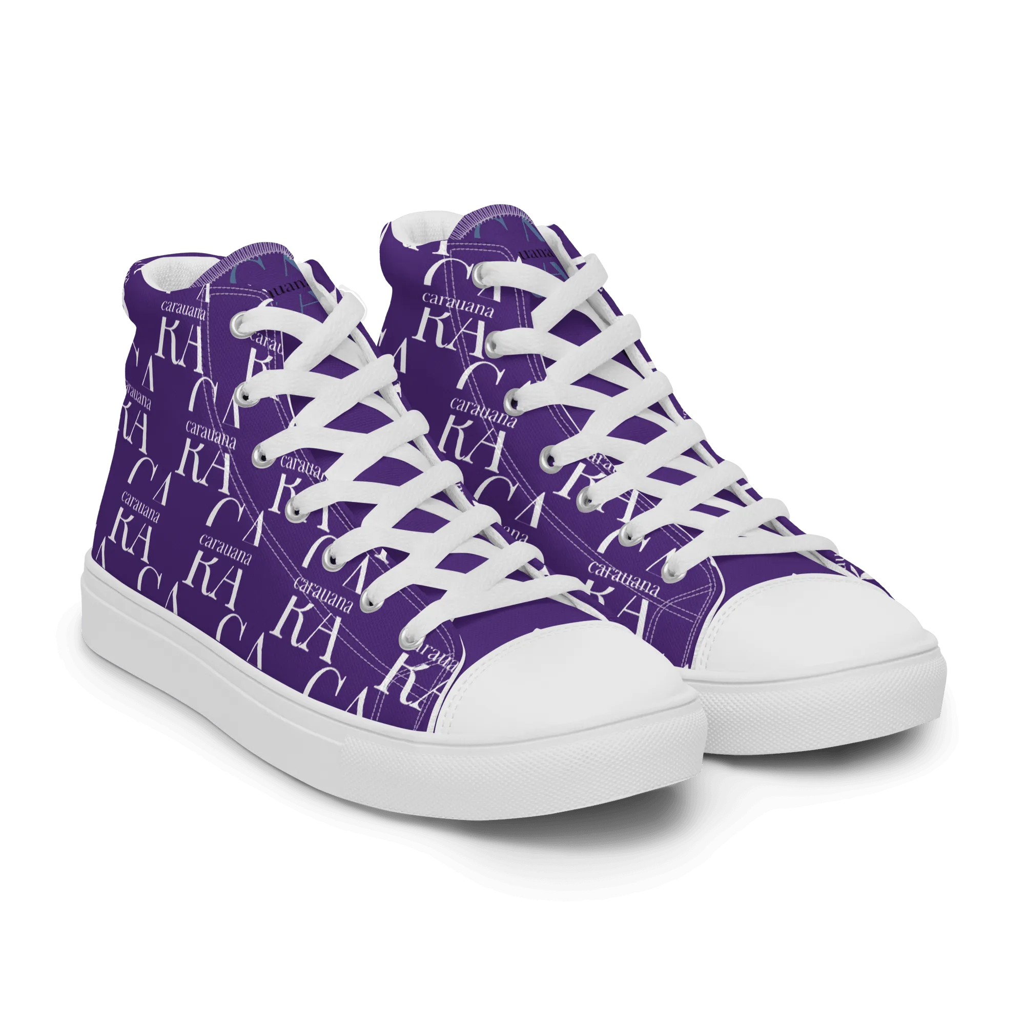 CARAUANA Hip Hop canvas shoes violet Branded