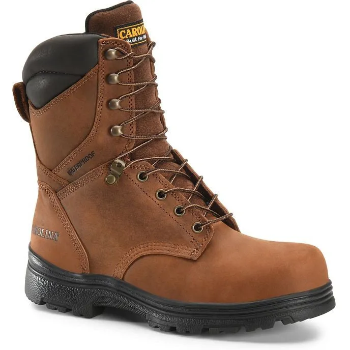 Carolina Men's Surveyor 8" Steel Toe WP Slip Resist Work Boot -Brown- CA3524