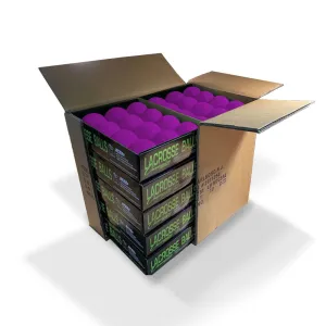 Case 120 NFHS  Neon Purple Lacrosse Game Balls