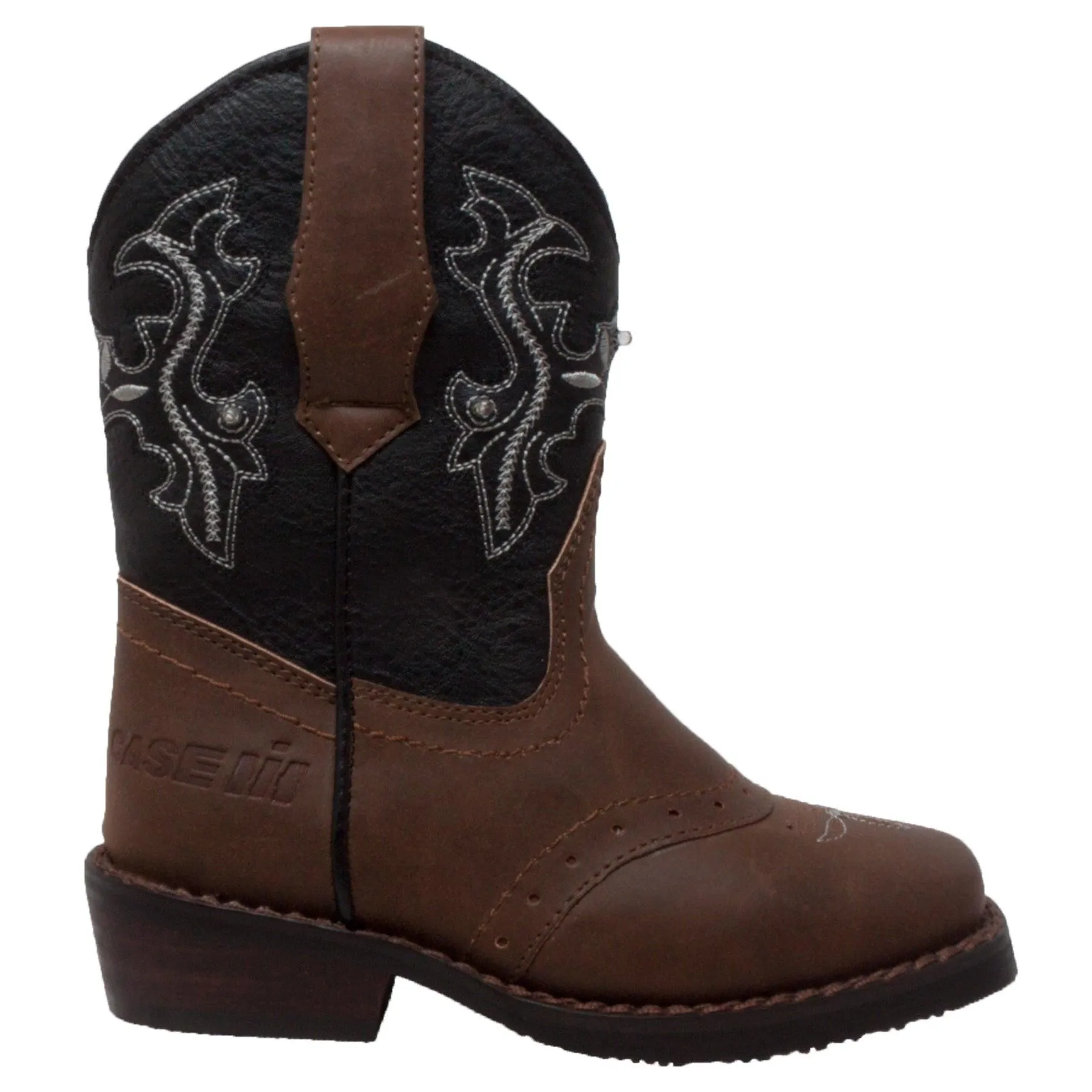 Case IH Toddler's Western Light Up Boot Brown/Black