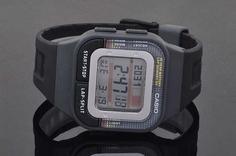 Casio SDB-100-1ADF Digital Black Resin Strap Watch for Men