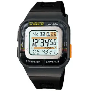 Casio SDB-100-1ADF Digital Black Resin Strap Watch for Men