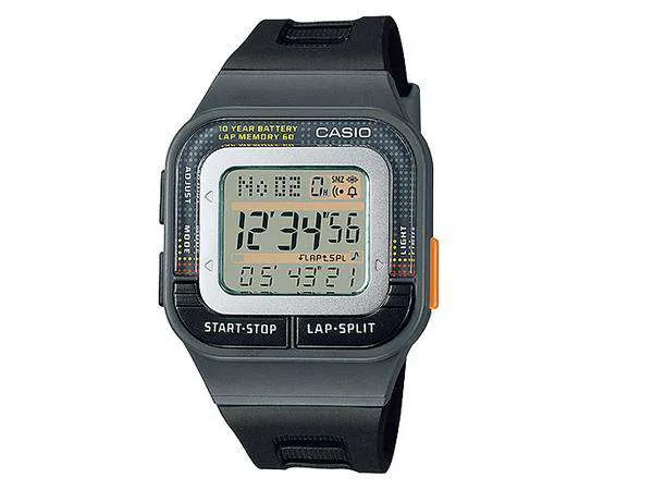 Casio SDB-100-1ADF Digital Black Resin Strap Watch for Men