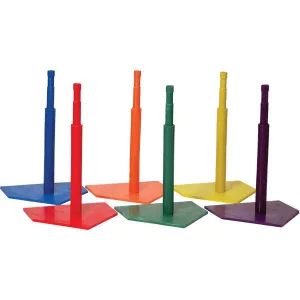 Champion Sports Deluxe 6-Color Batting Tee Set