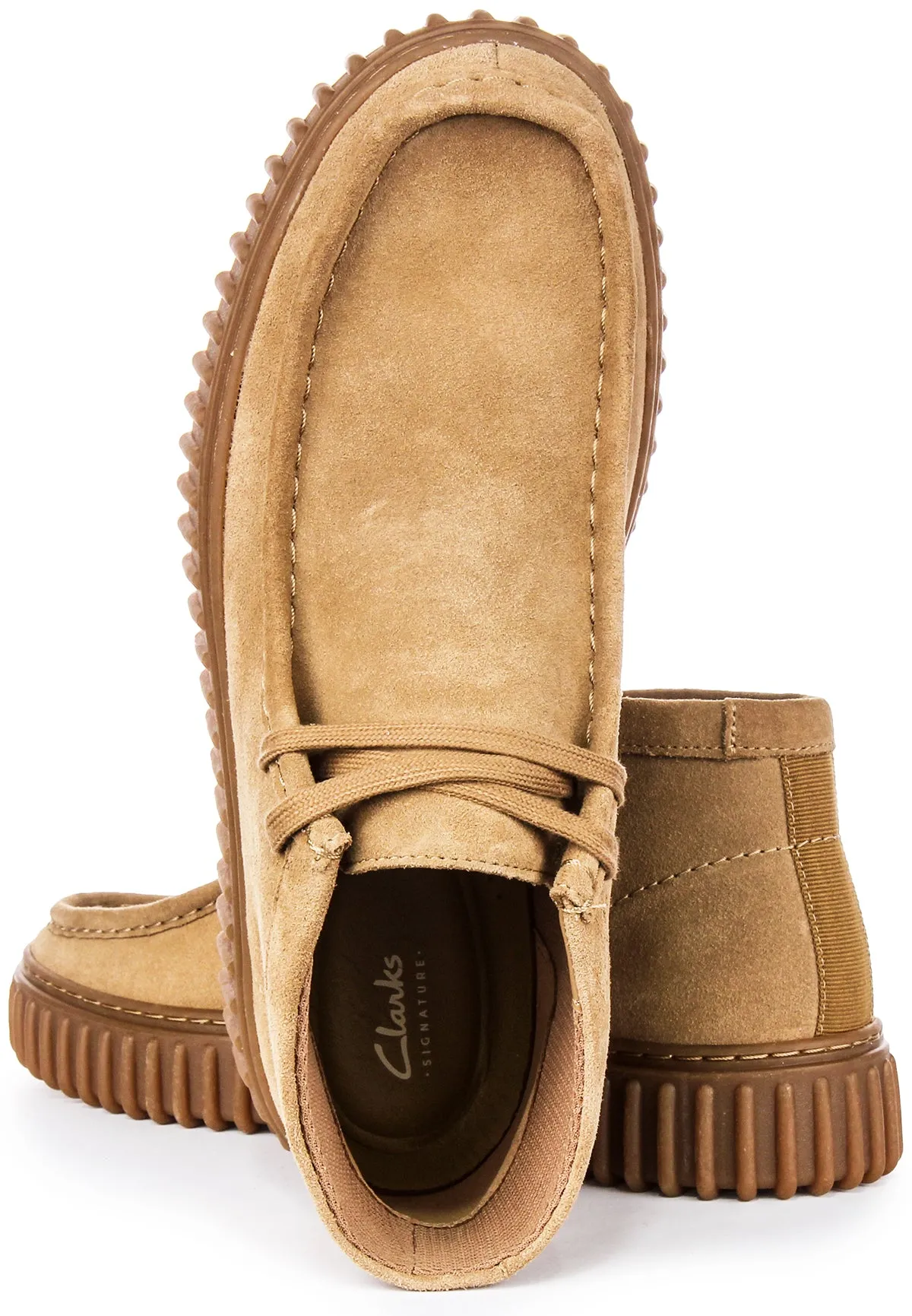 Clarks Torhill Hi In Sand For Men