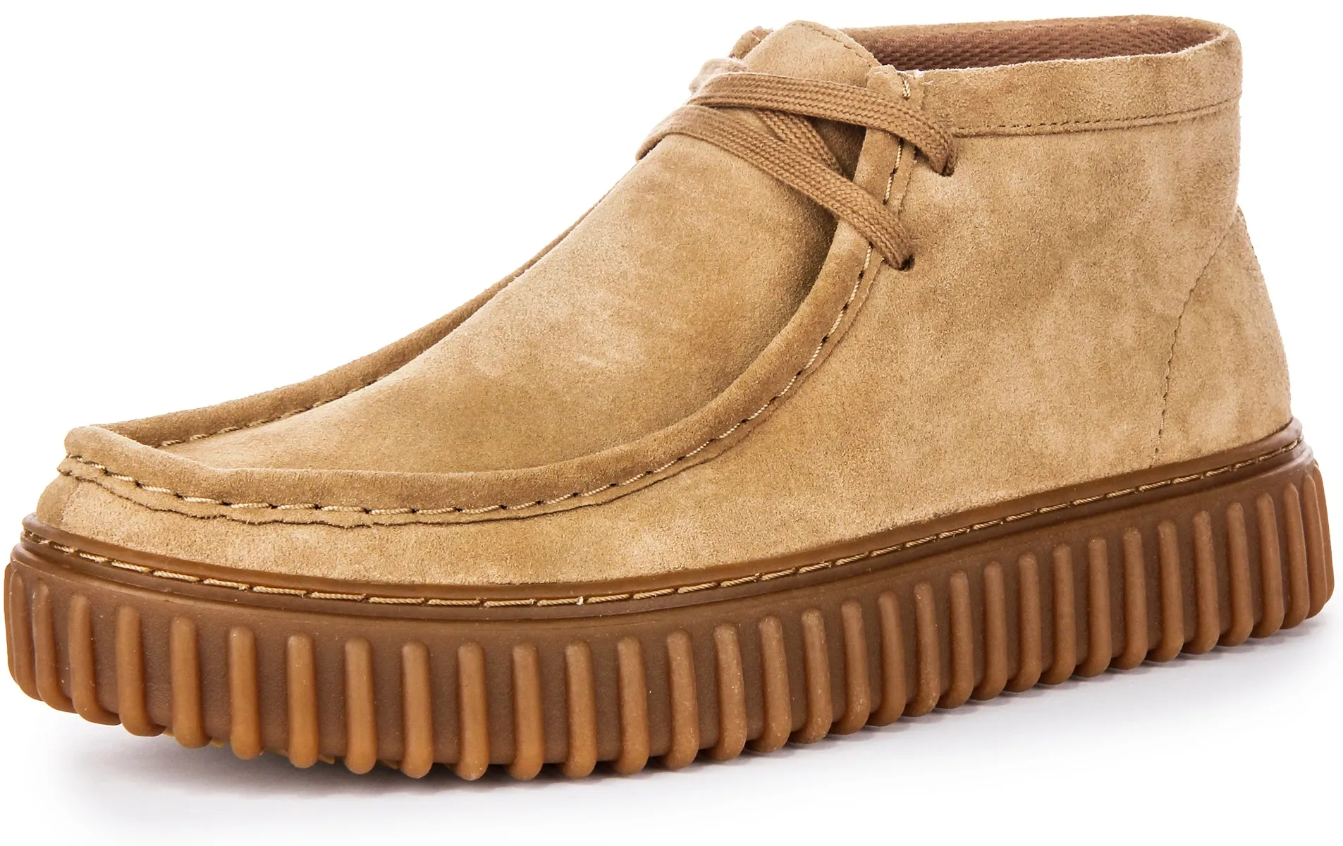 Clarks Torhill Hi In Sand For Men