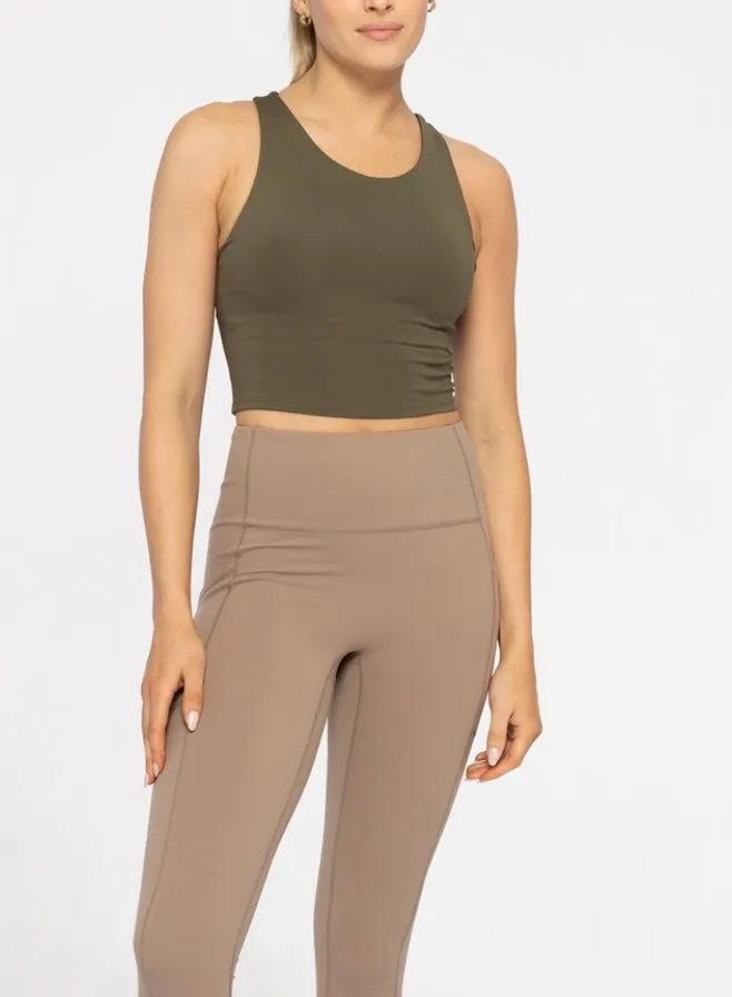 Crop top with built- in sports bra (ivy)