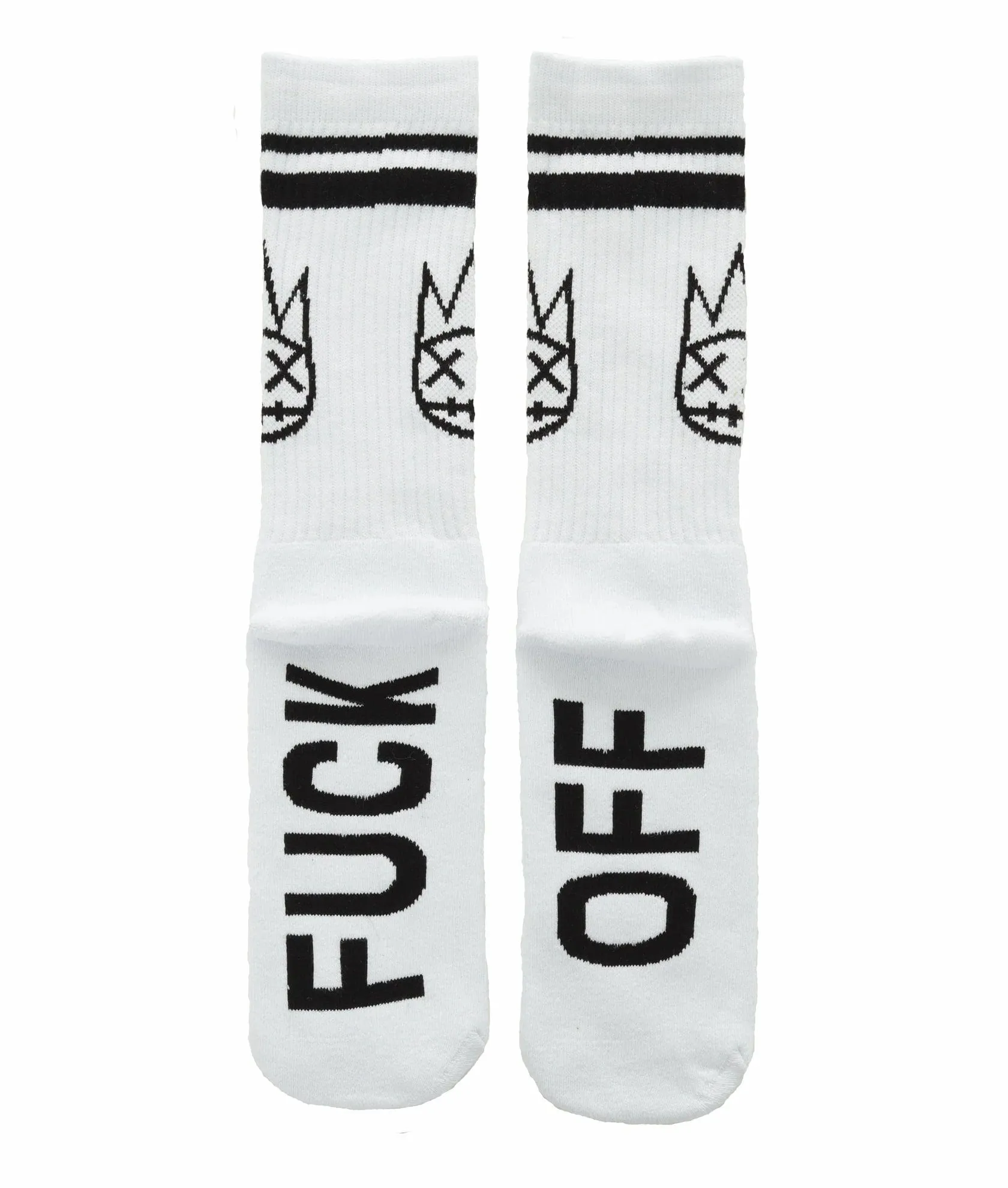 Cult Of Individuality - "F OFF" (White/Black) - Retro Ribbed Soft OS