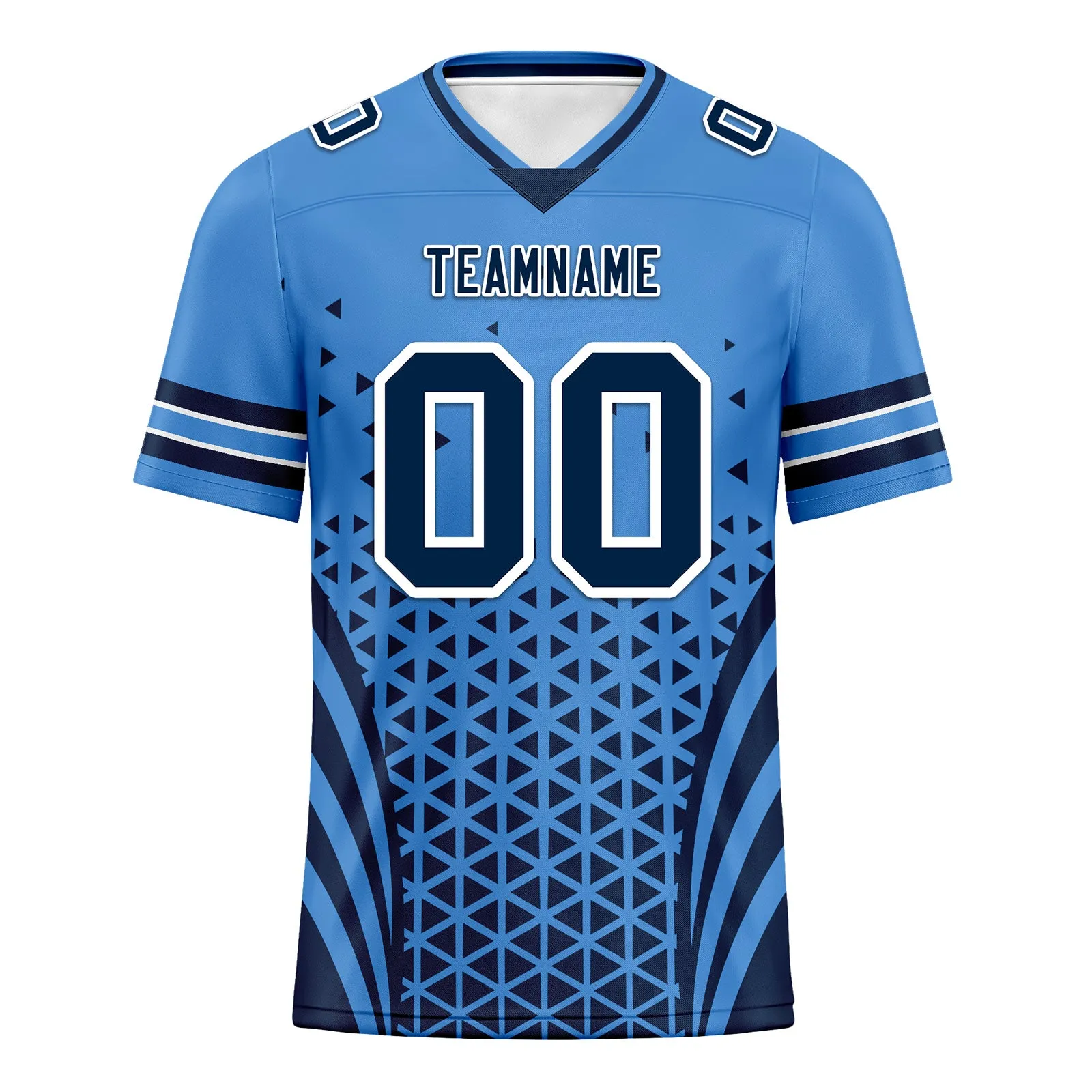 Custom Blue Deep Blue Tennessee Football Jersey and Sports Shoes Combo Offer Personalized Combo ZH-D023031-32