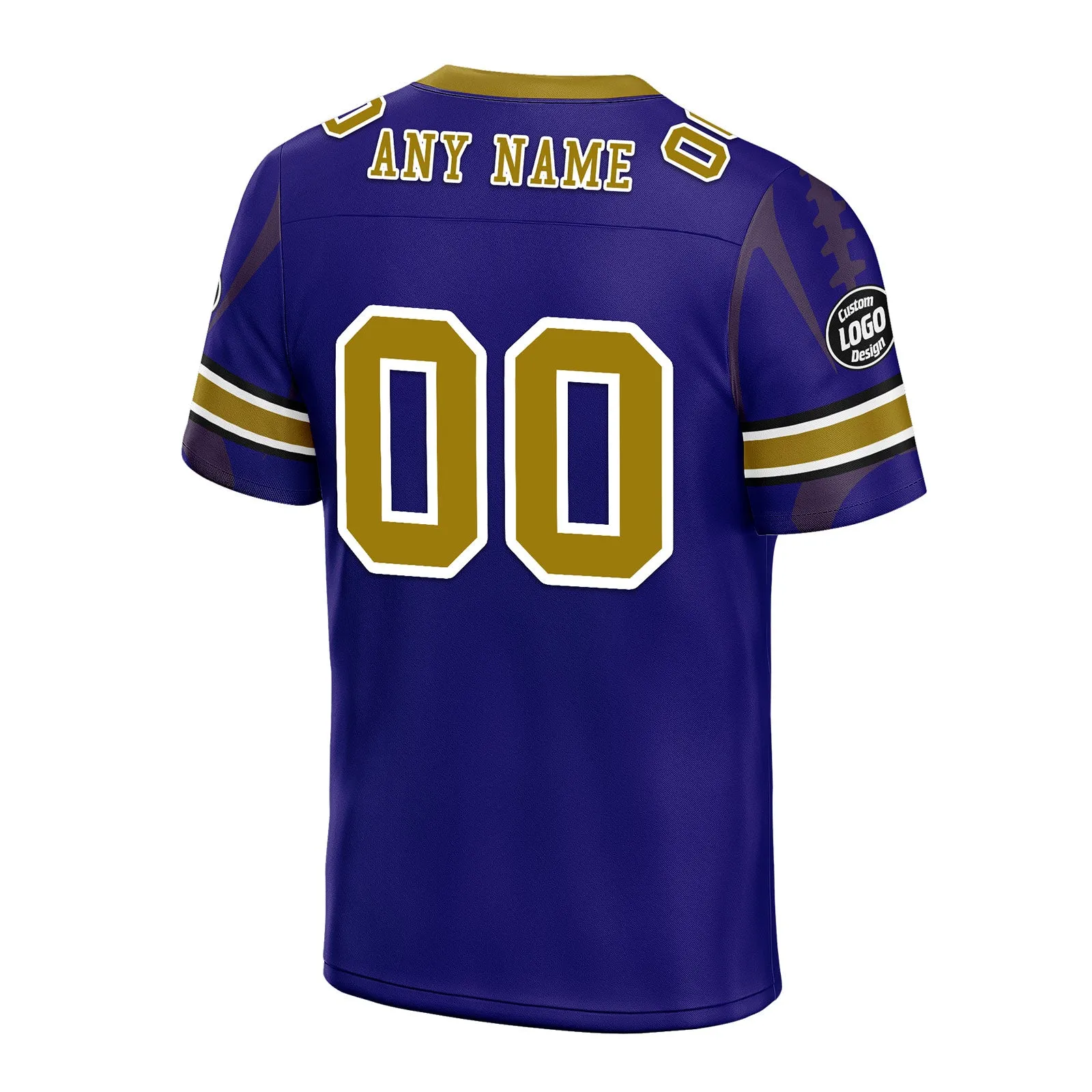 Custom Purple Baltimore Football Jersey and Sports Shoes Combo Offer Personalized Combo ZH-D025008-4