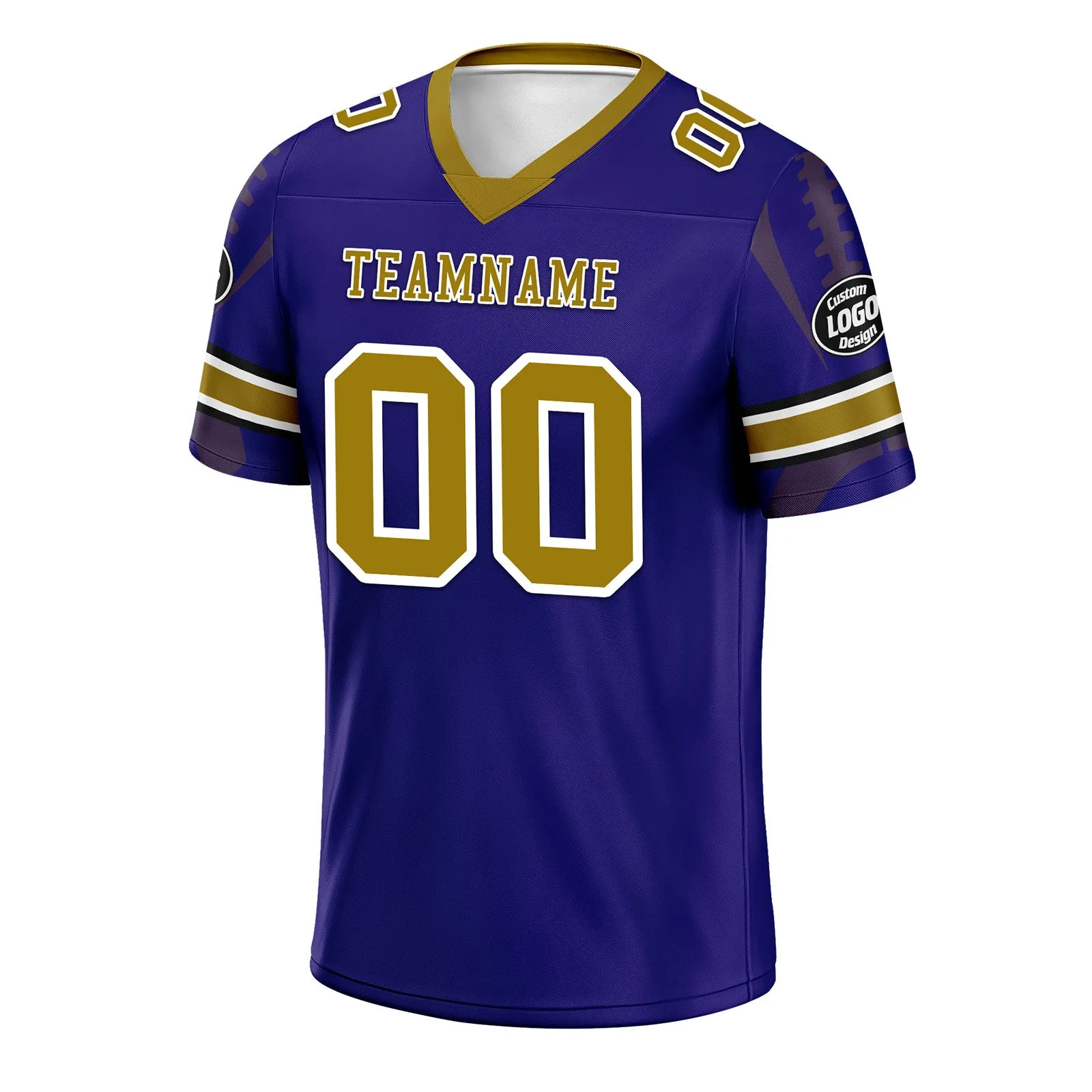 Custom Purple Baltimore Football Jersey and Sports Shoes Combo Offer Personalized Combo ZH-D025008-4