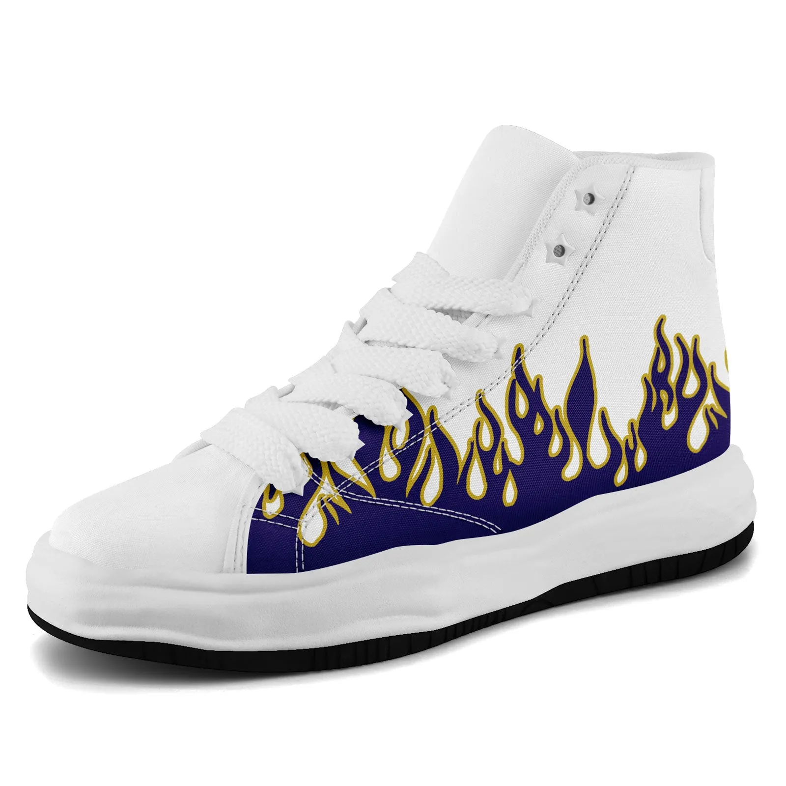 Custom White Purple Baltimore Football Jersey and Firesoul Sports Shoes Combo Offer Personalized Combo ZH-D020273-2