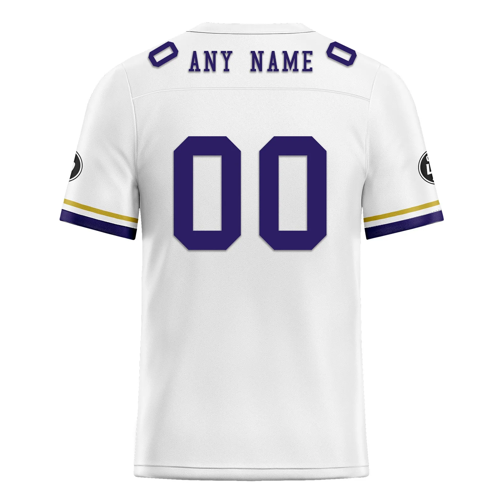 Custom White Purple Baltimore Football Jersey and Firesoul Sports Shoes Combo Offer Personalized Combo ZH-D020273-2