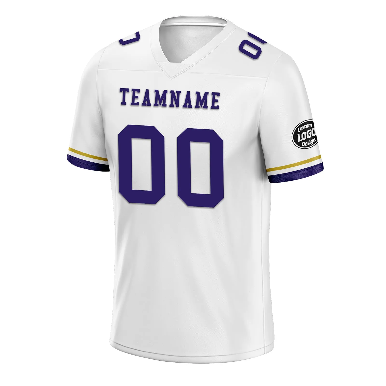 Custom White Purple Baltimore Football Jersey and Firesoul Sports Shoes Combo Offer Personalized Combo ZH-D020273-2