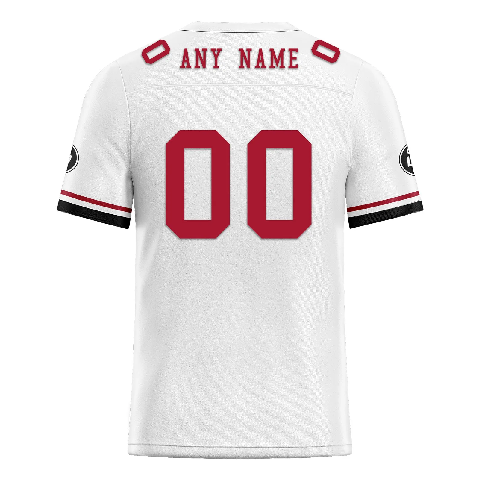 Custom White Red Black Atlanta Football Jersey and Firesoul Sports Shoes Combo Offer Personalized Combo ZH-D020273-3