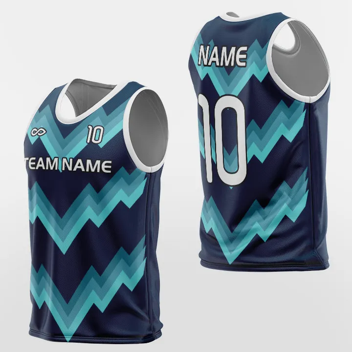 Cyan Wave Light - Training Bibs Custom Sublimation Design