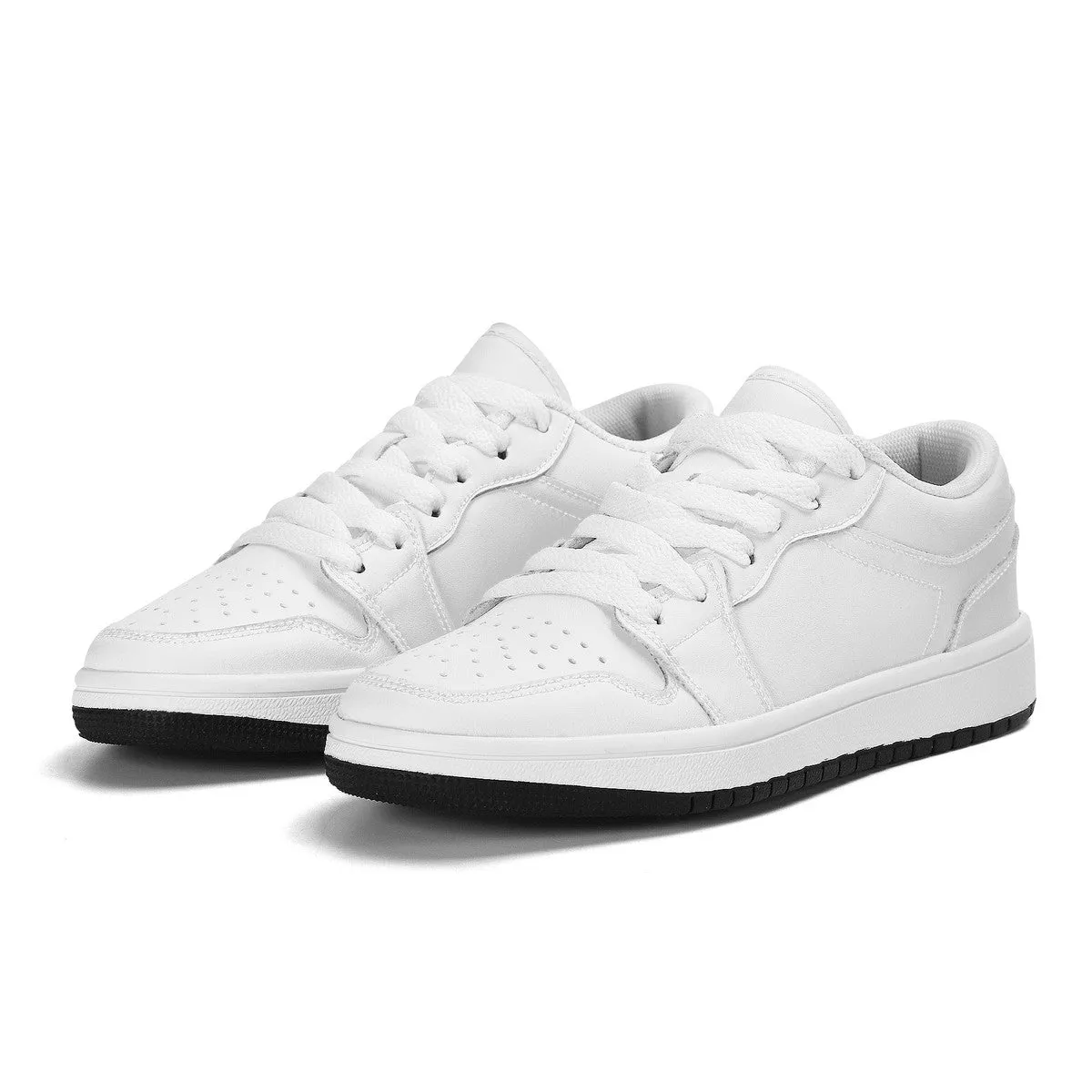 Design Your Own Kids Low-Top PU Leather Sneakers