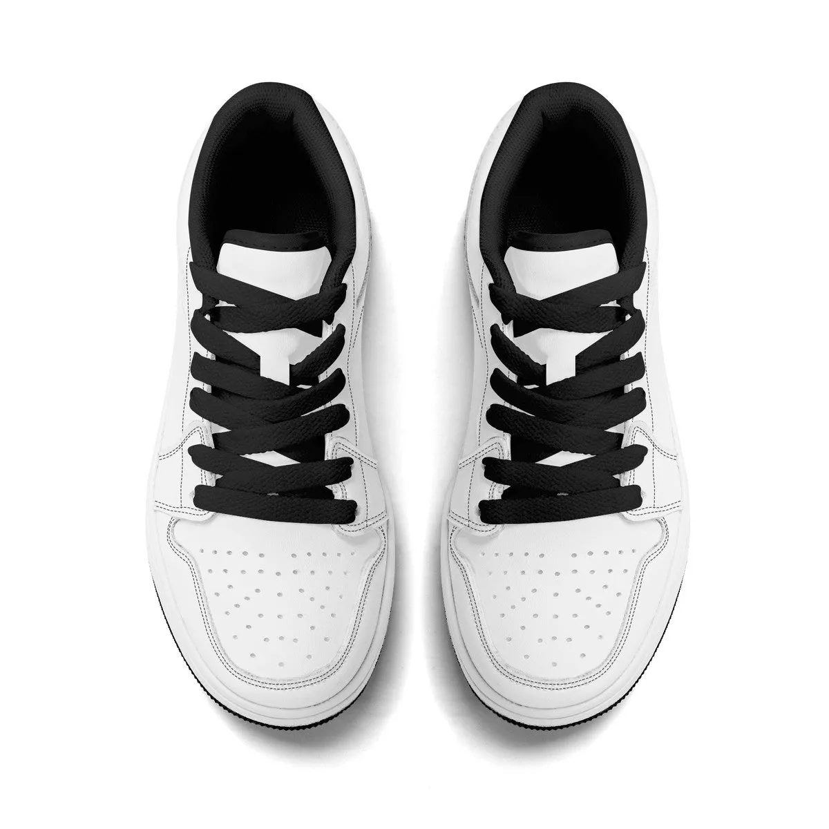 Design Your Own Kids Low-Top PU Leather Sneakers