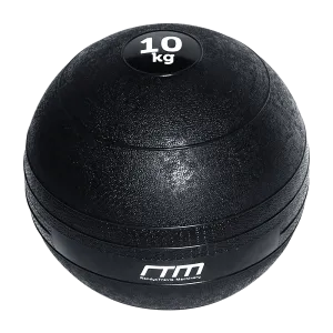 Durable 10kg No Bounce Slam Ball, Black for CrossFit, MMA