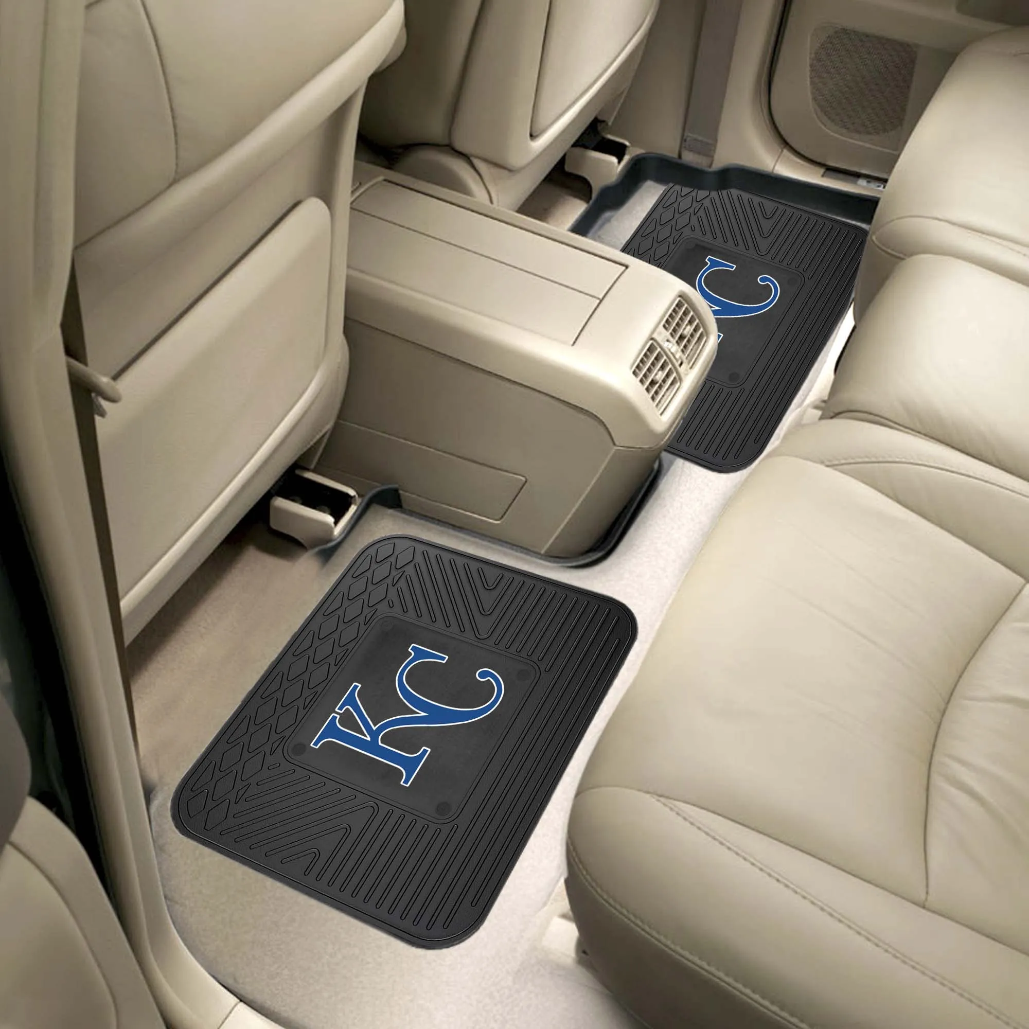 Fanmats Kansas City Royals Back Seat Car Utility Mats - 2 Piece Set