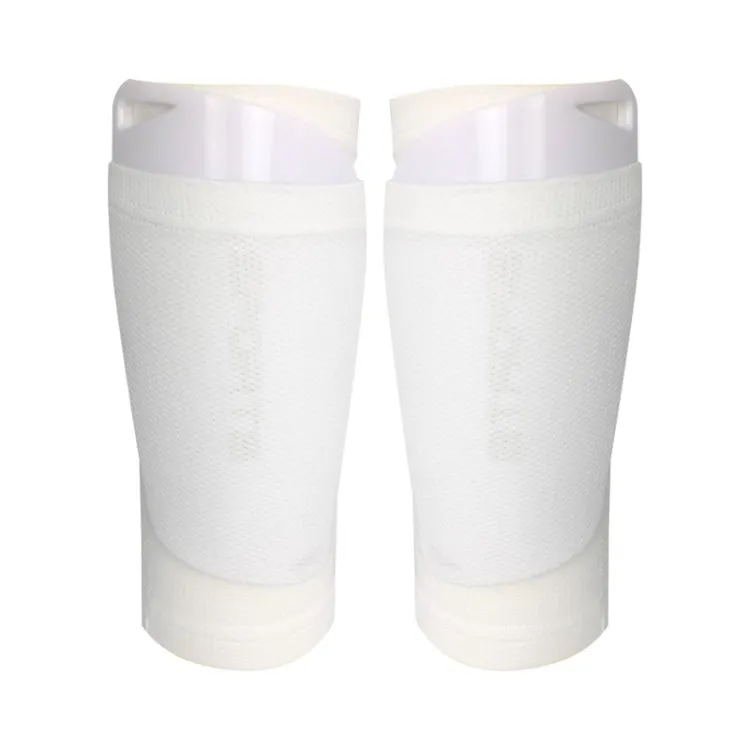 Football Shin Pads   Socks Sports Protective Equipment, Color: White (M)