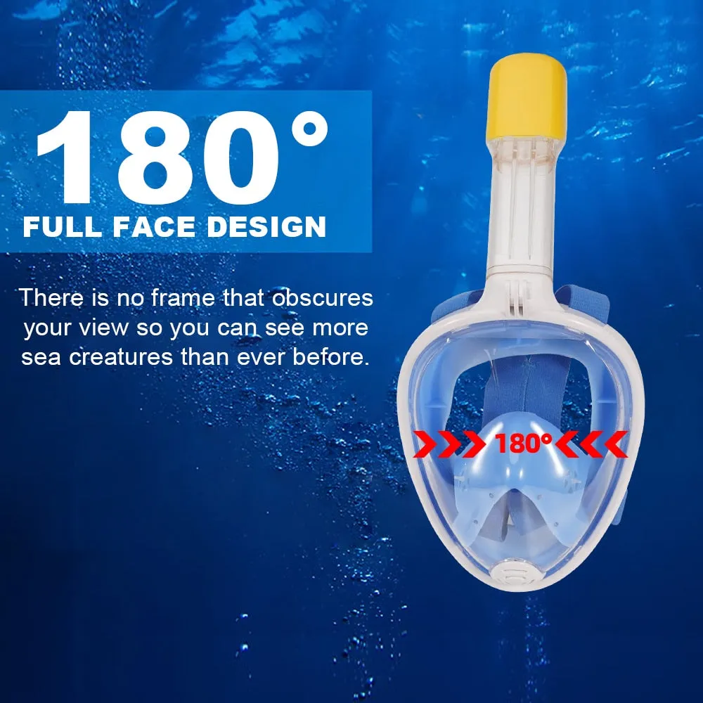 Full Face Snorkel Mask Wide View