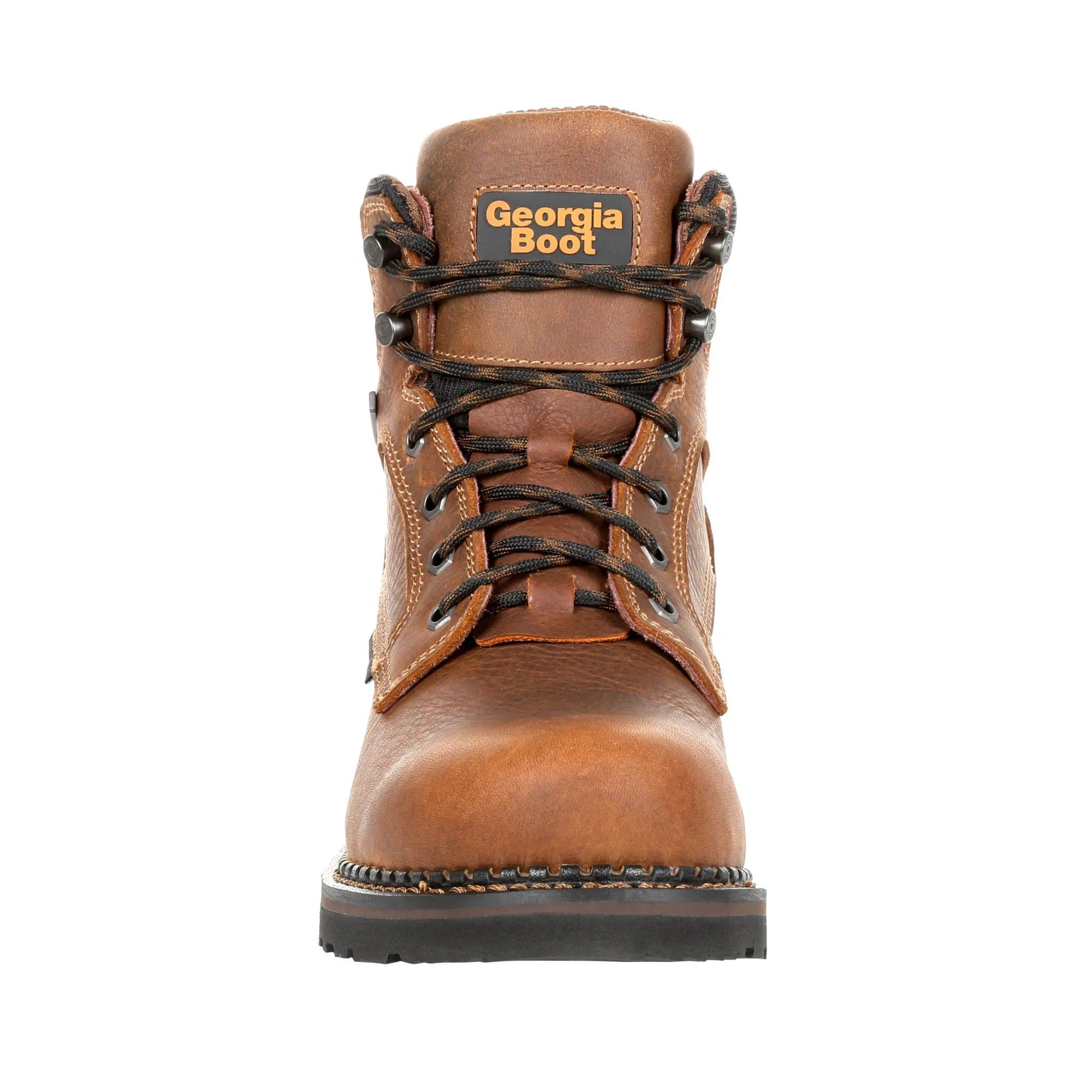 Georgia Mens Brown Leather Revamp WP ST Work Boots