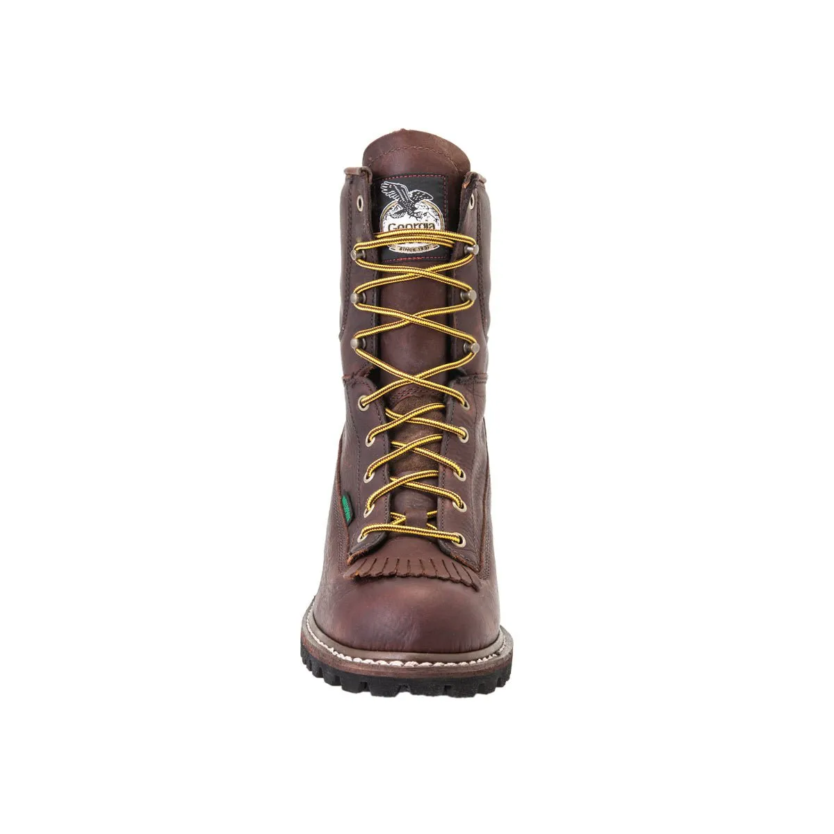 Georgia Mens Chocolate Leather WP ST EH Logger Boots