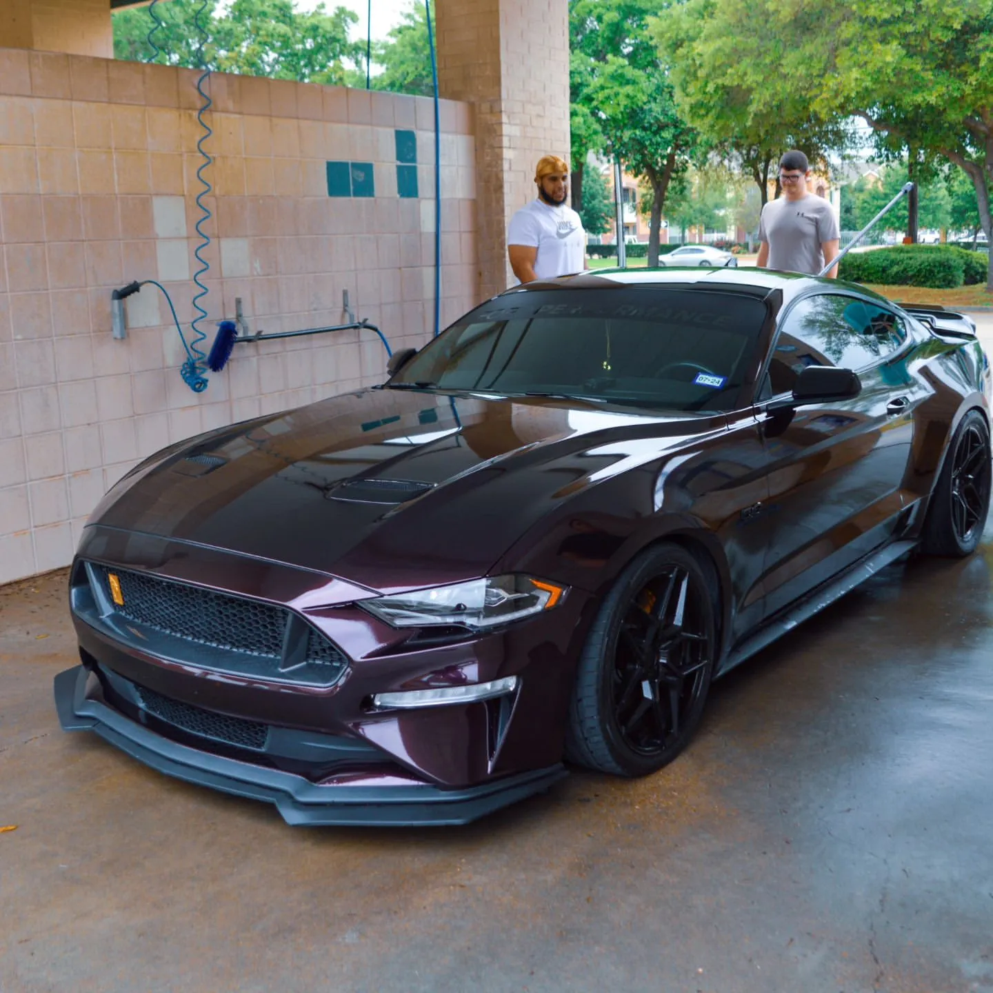 Gloss Metallic Glitter Black Purple Car Wrap