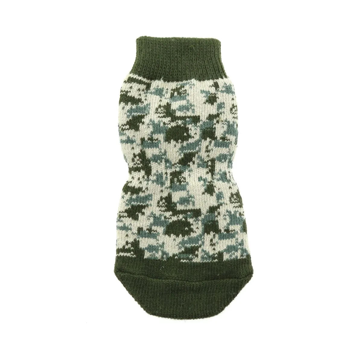 Green Camo Pet Socks