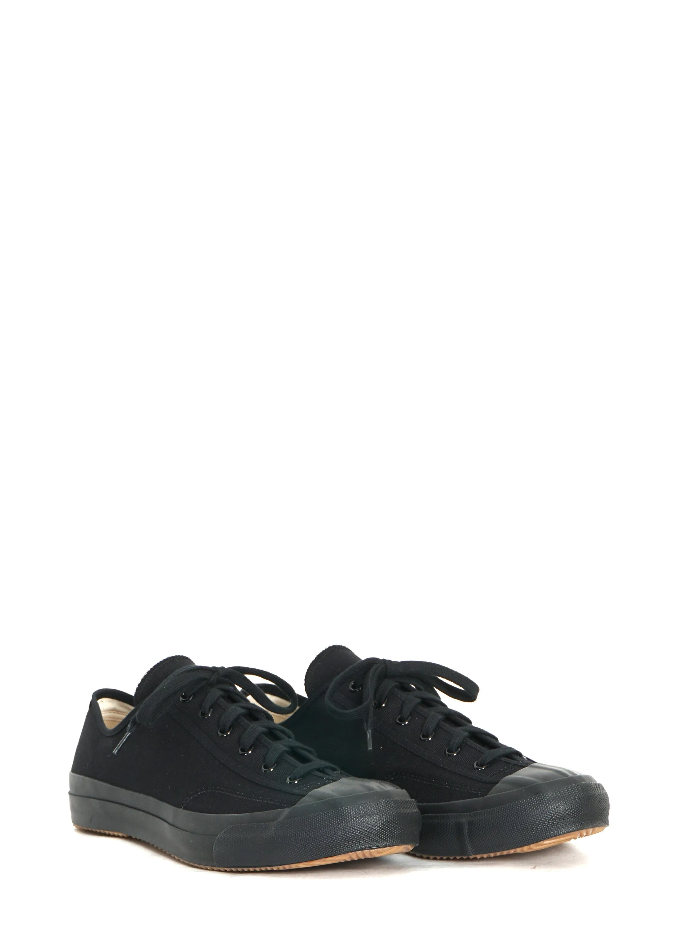 GYM CLASSIC | Canvas Vulcanised Sole Sneaker | Black Mono