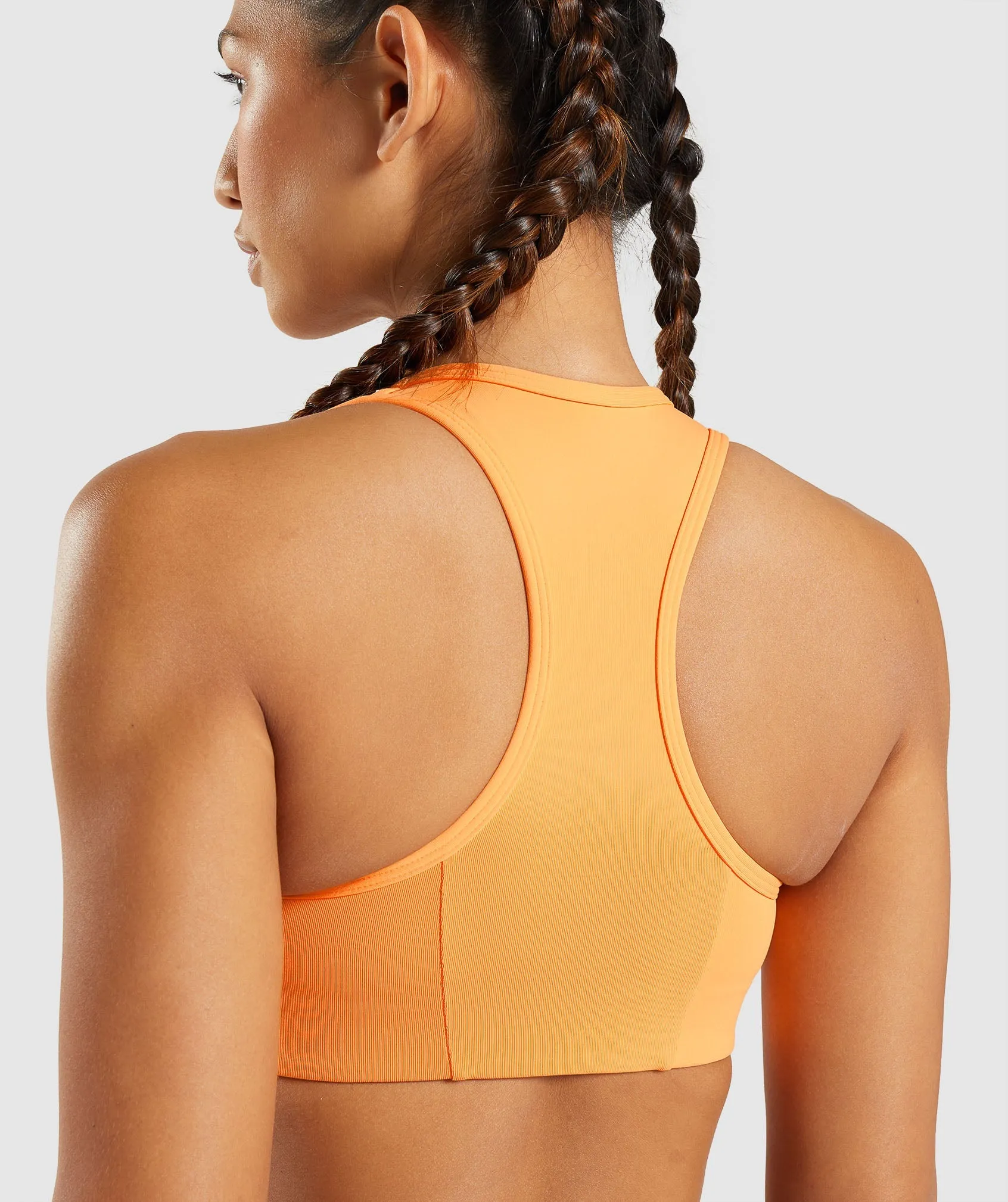 Gymshark Essential Racer Back Sports Bra - Apricot Orange