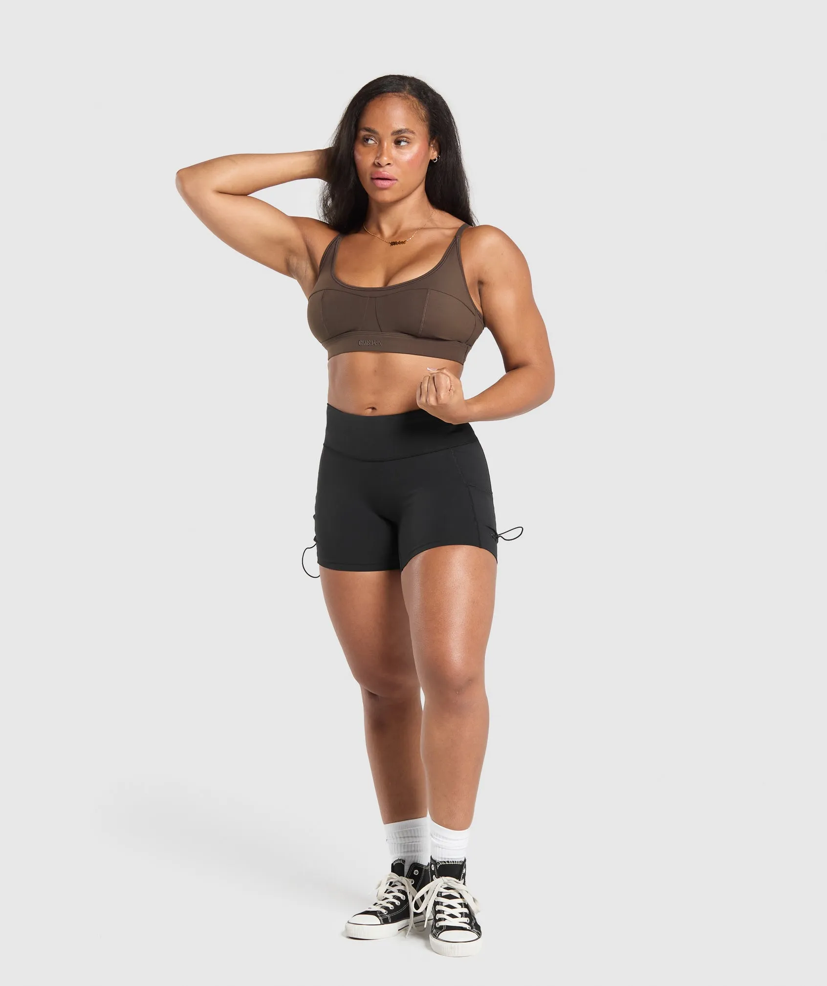 Gymshark Superset Sports Bra - Deep Brown