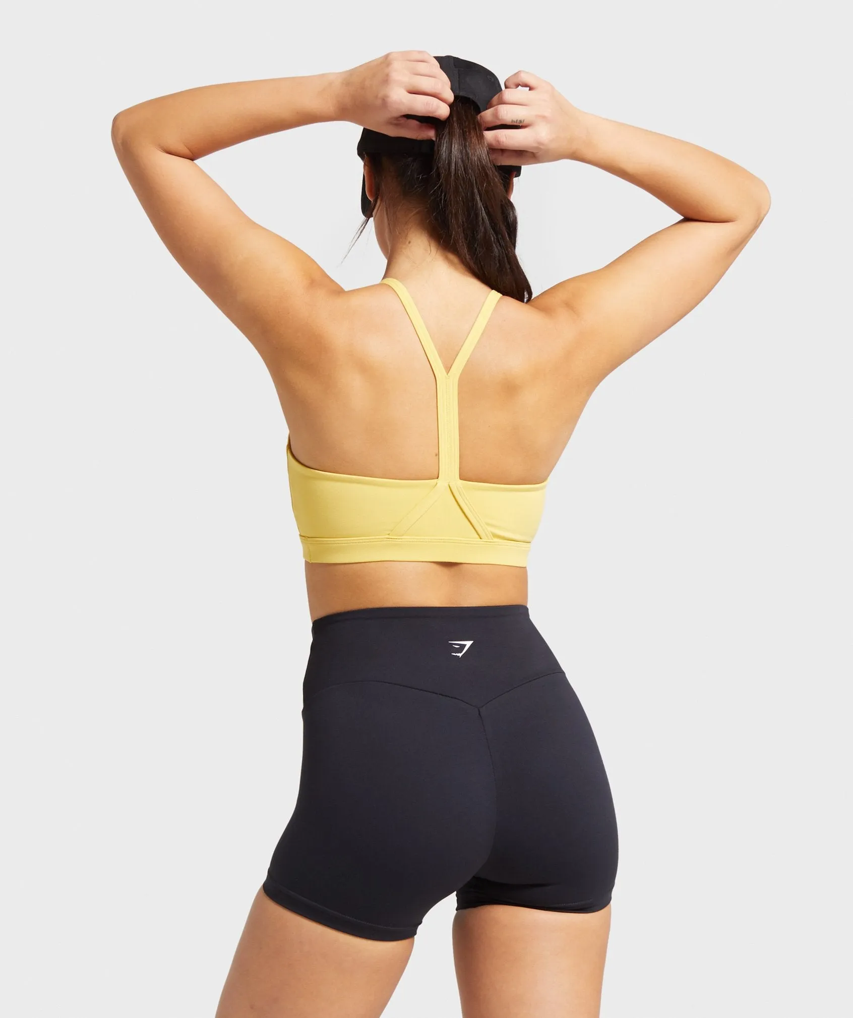 Gymshark V Neck Training Sports Bra - Yellow