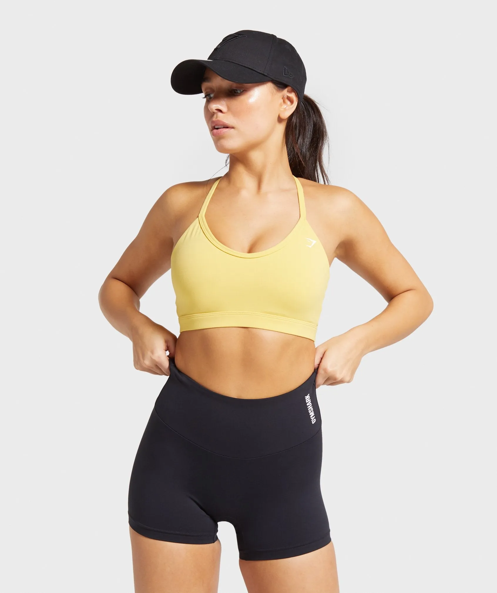 Gymshark V Neck Training Sports Bra - Yellow