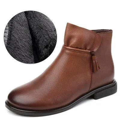 Handmade Leather Ankle Boots GCSV13 - Soft Women's Casual Shoes