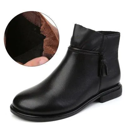 Handmade Leather Ankle Boots GCSV13 - Soft Women's Casual Shoes