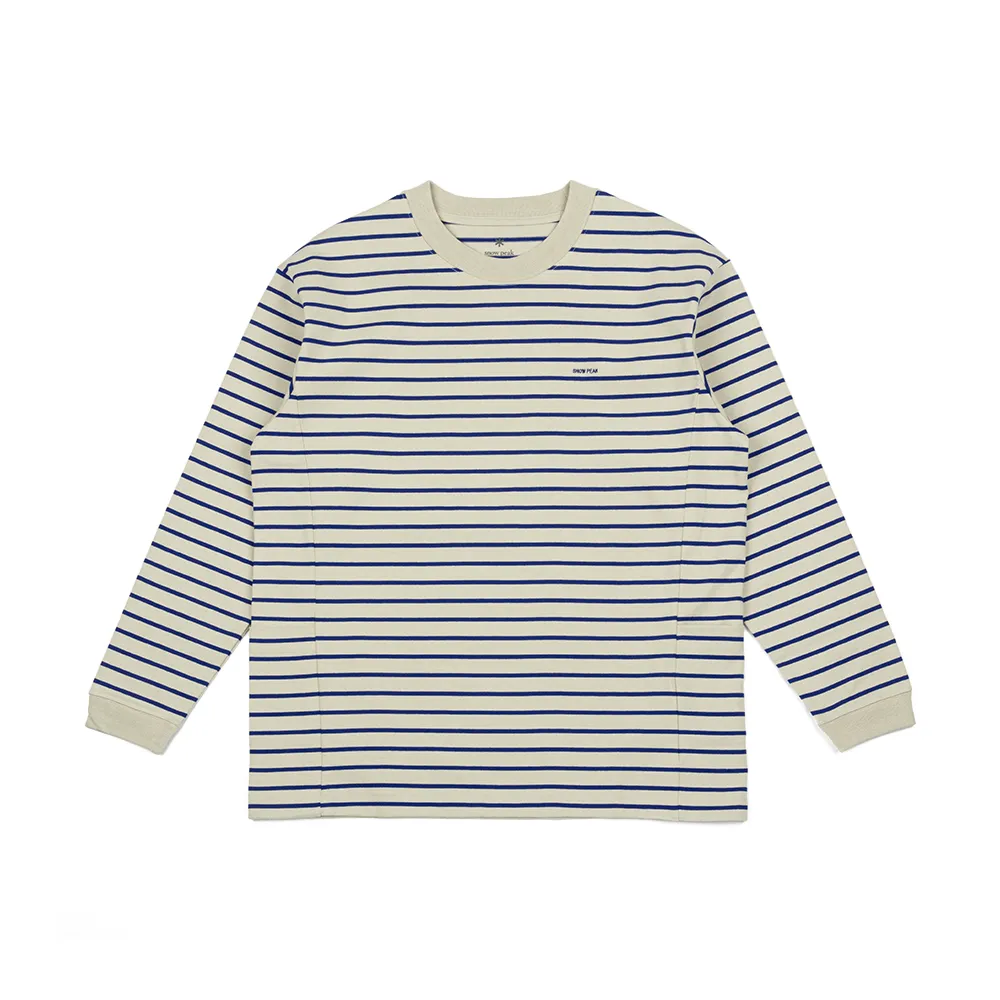 Heavy Cotton Border Long Sleeve Tee