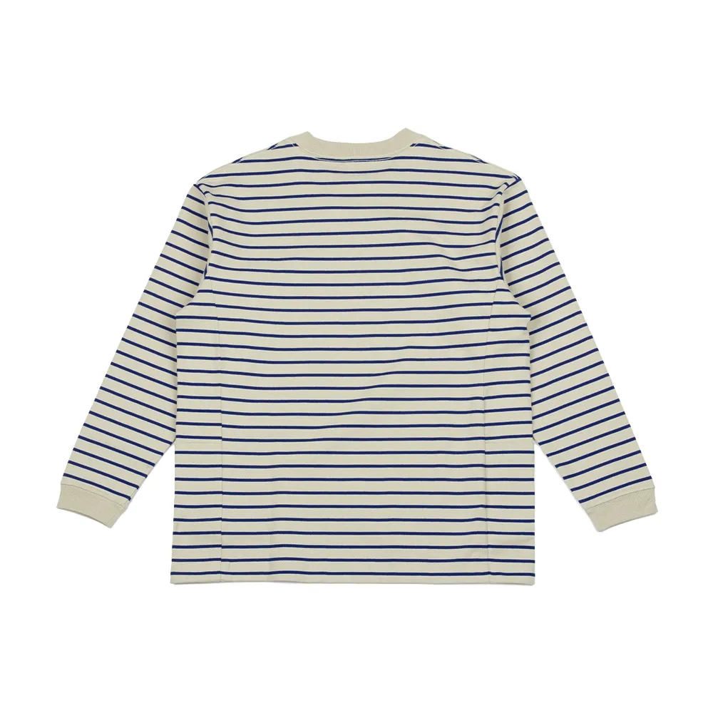 Heavy Cotton Border Long Sleeve Tee