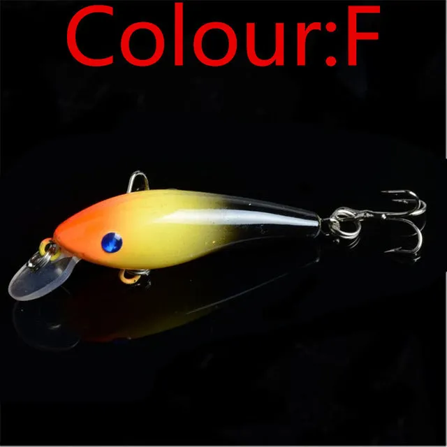 Hot Sell Crank bait Fishing Lure 57mm 4.4g Hard Bait Wobbler Crank Bait Floating Lure 1.5-3.5M Artifical Peche 8 # Hook FA-320