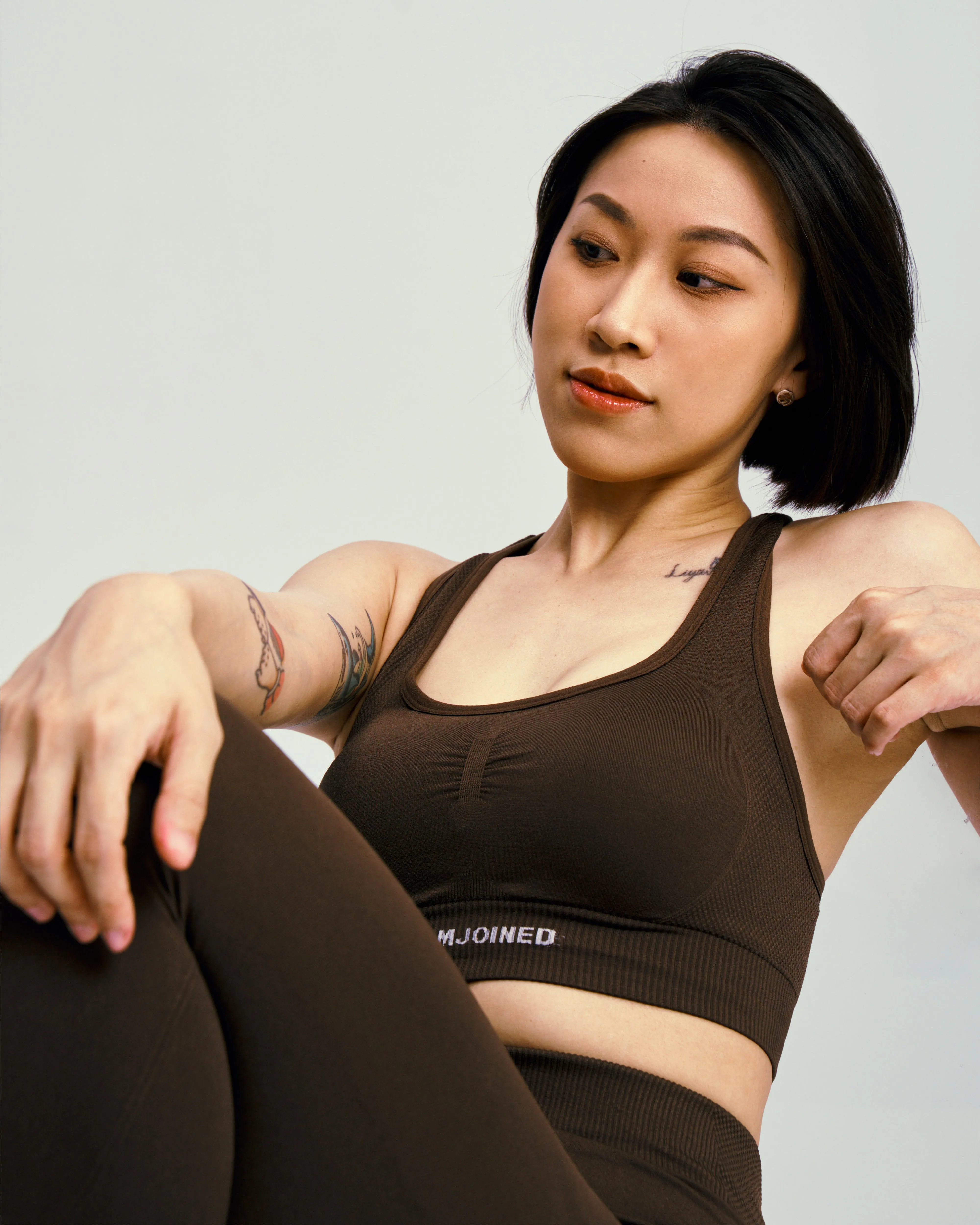 Jacquard Racerback Seamless Sports Bra