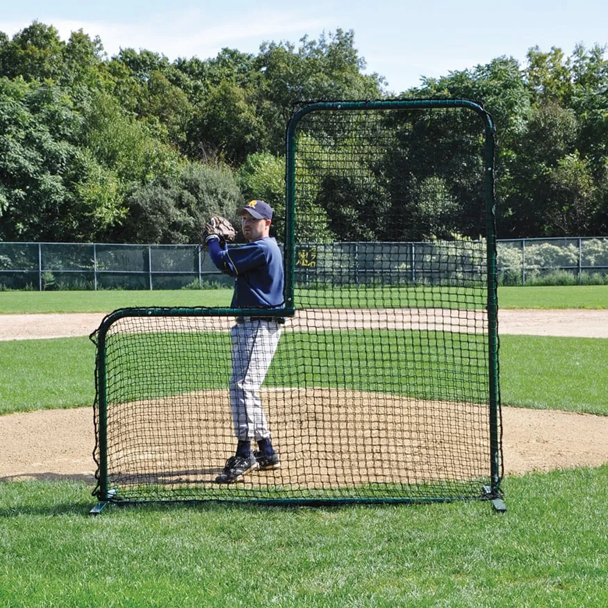 Jaypro Sports Pitcher 's Screen - (7 ft.W x 7 ft.H) - Collegiate