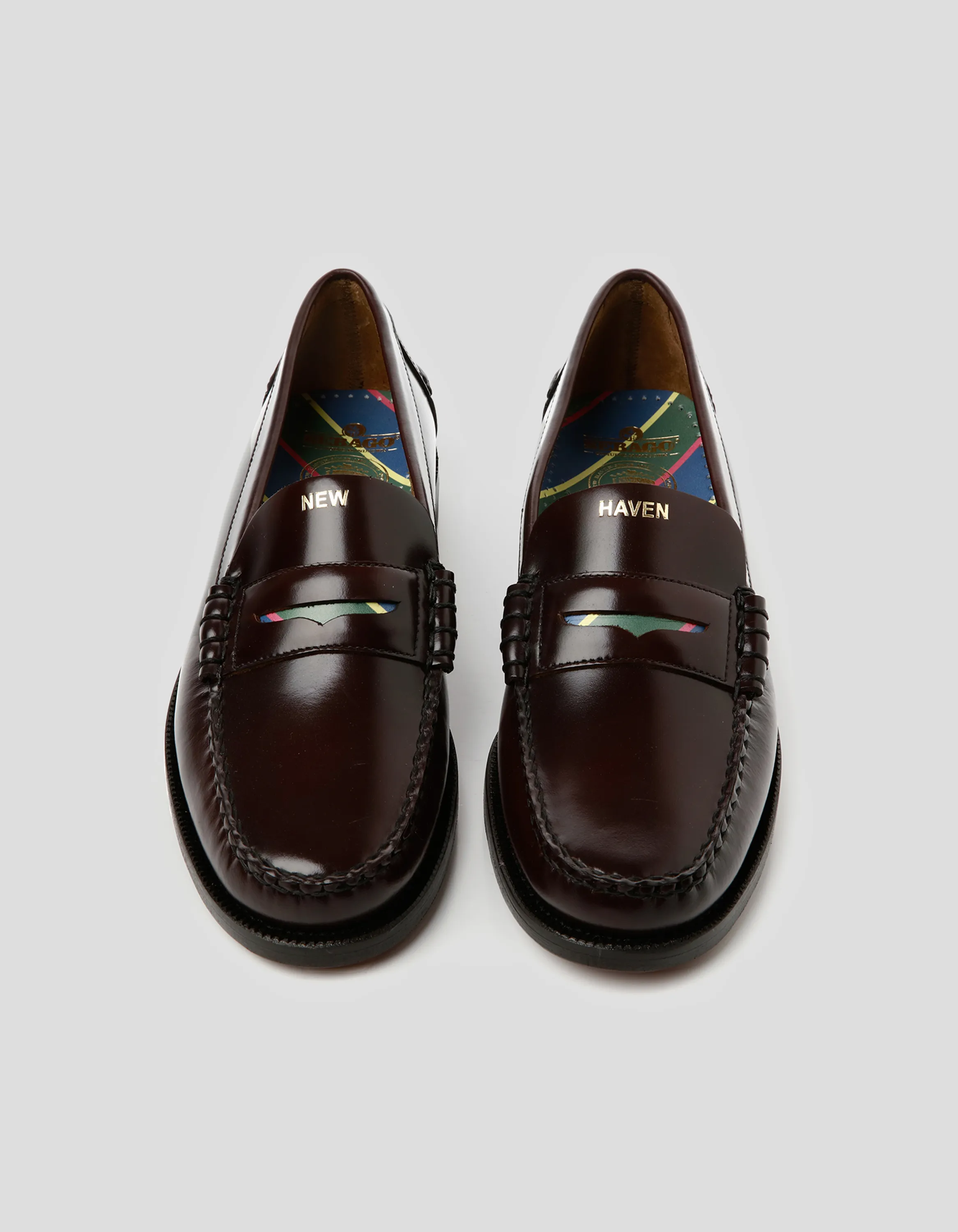 J.PRESS X SEBAGO LOAFER - BURGUNDY/BROWN NEW HAVEN